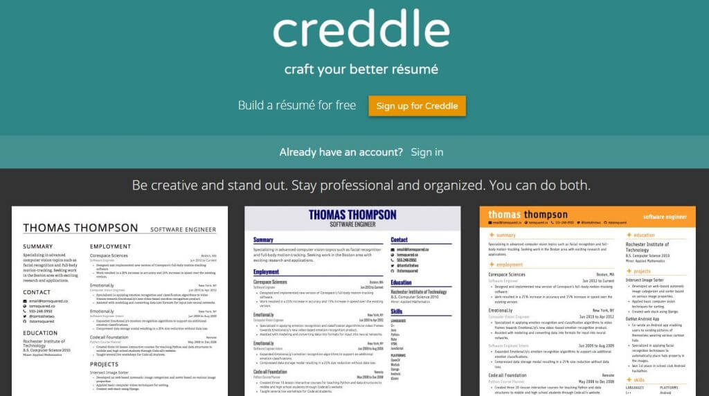 Free resume builder online UK