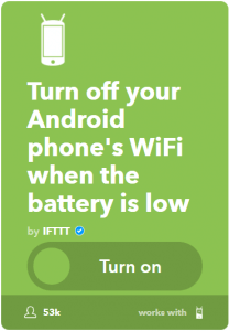Turn off wifi automatically android